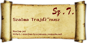 Szalma Trajánusz névjegykártya